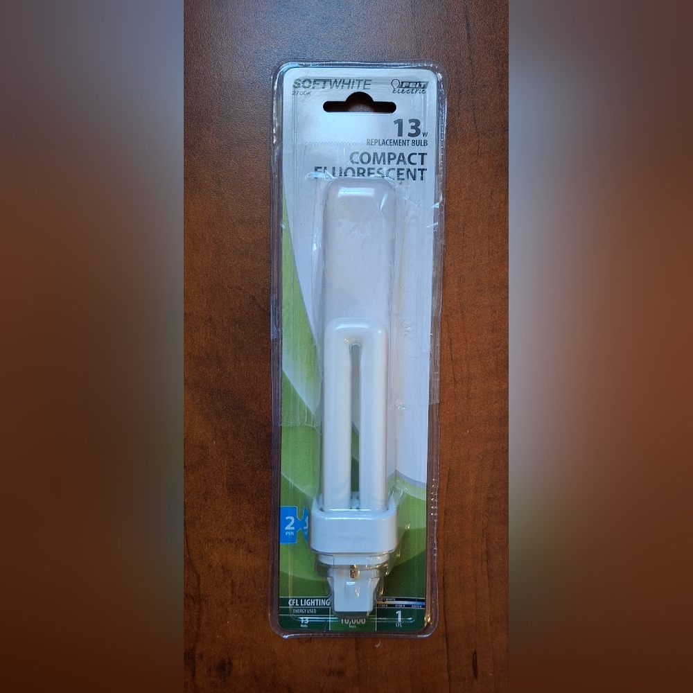 Feit Electric 13 W PL 6.96 in.   L CFL Bulb Soft White Specialty 2700 K 1 pk